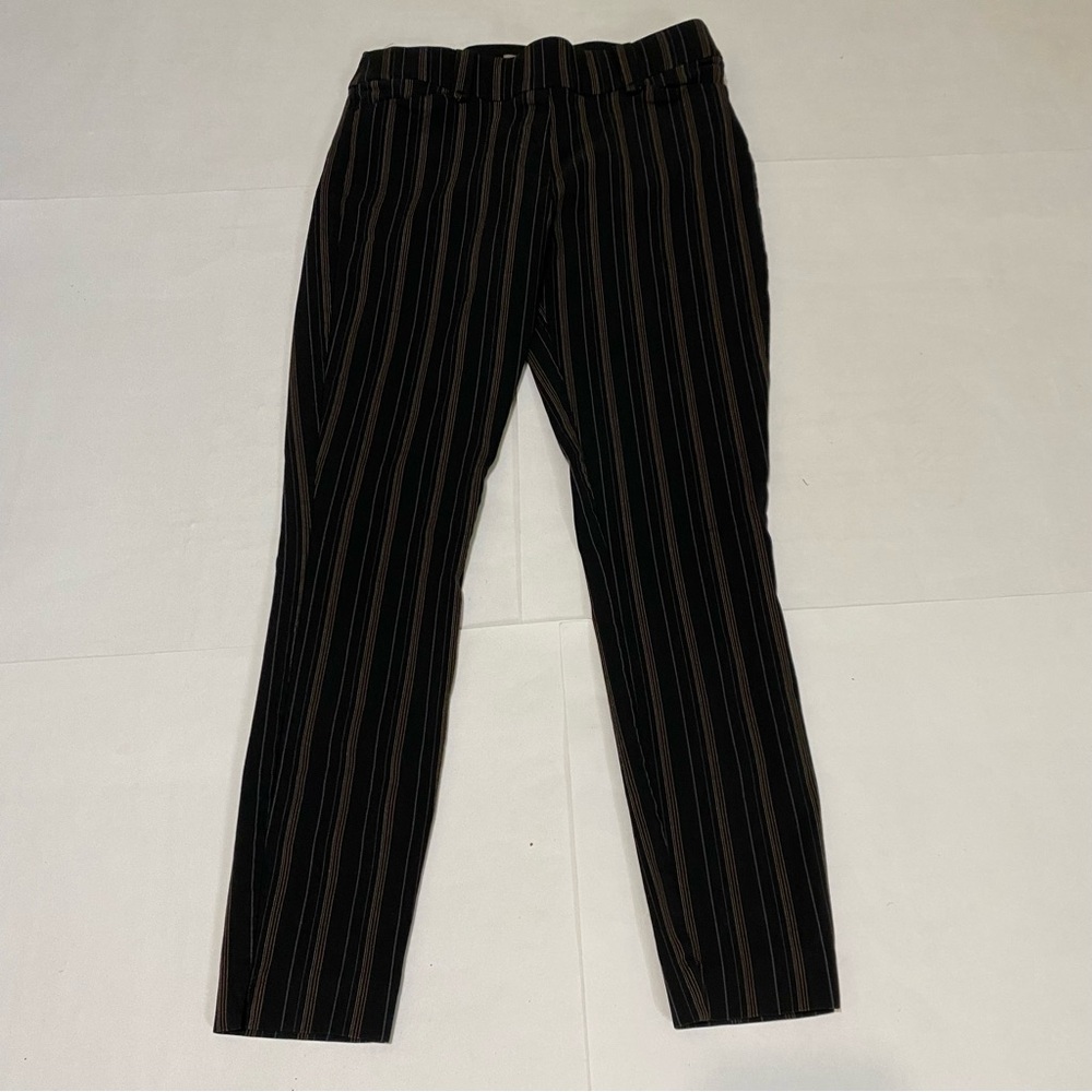 77. Maurices Black and Brown Skinny Patterned Pants